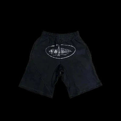 Spodenki Corteiz RTW – Metallic Oval Graphic Shorts