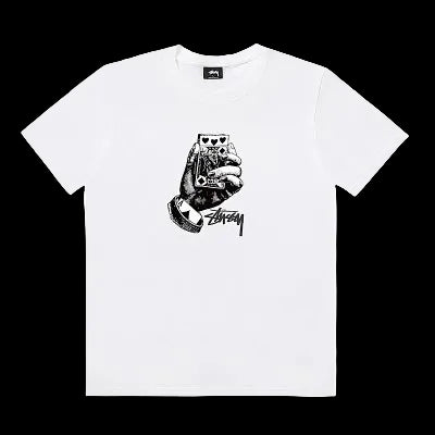 T-shirt Stussy – Graphic Cards Hand Print