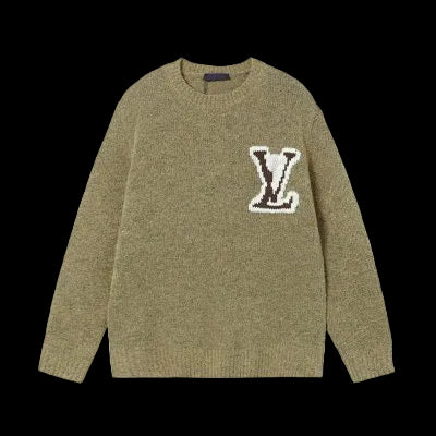 Sweter Dzianinowy Louis Vuitton – LV Monogram Patch